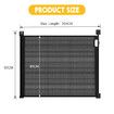 Retractable Pet Safety Gate Dog Cat Fence Enclosure Safe Guard for Stairs Puppy Security Barrier Mesh Indoor Outdoor Fencing 254cm Black