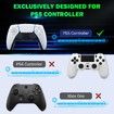 Controller Keyboard Replacement PS5 Green Backlight Bluetooth Wireless Mini Keypad Chatpad Speaker 3.5mm Audio Jack Accessories White