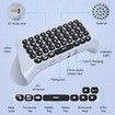 Controller Keyboard Replacement PS5 Green Backlight Bluetooth Wireless Mini Keypad Chatpad Speaker 3.5mm Audio Jack Accessories White