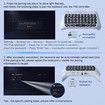Controller Keyboard Replacement PS5 Green Backlight Bluetooth Wireless Mini Keypad Chatpad Speaker 3.5mm Audio Jack Accessories White