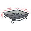 Platform Ground Bird Feeder Tray for Outdoors, Durable Metal Mesh Design and Includes Bird Seed Scoop