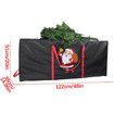 Christmas Tree Storage Bag | Extra Large Christmas Storage Containers, Fits Up Heavy Duty 600D Oxford Xmas Holiday Tree Bag with Durable Handles & Dual Zipper 122 * 38 * 51cm (Black)
