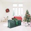 Christmas Tree Storage Bag Heavy Duty 600D Oxford Xmas Holiday Handles Dual Zipper Green Artificial Xmas Decoration 122x38x51cm Large Durable