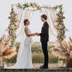 Wedding Backdrop Stand Photo Photography Frame Party Decoration Picture Holder Balloon Display Background 2x2m Galvanised Stainless Steel White