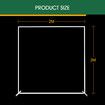 Wedding Backdrop Stand Photography Photo Party Decoration Picture Frame Holder Balloon Display Background 2x2m Galvanised Stainless Steel White