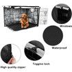 Wire Dog Cage Cover, Waterproof Durable Lightweight 420D Polyester, Indoor Outdoor Protection Cover for Dog Cages, Black, 36 Inch