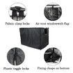 Wire Dog Cage Cover, Waterproof Durable Lightweight 420D Polyester, Indoor Outdoor Protection Cover for Dog Cages, Black, 36 Inch
