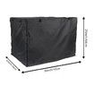 Wire Dog Cage Cover, Waterproof Durable Lightweight 420D Polyester, Indoor Outdoor Protection Cover for Dog Cages, Black, 36 Inch