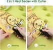 Bag Sealer Mini, Rechargeable 2 in 1 Heat Sealer with Cutter For Chip Bags, Plastic bag sealer, Green
