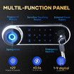 Digital Safe Security Box Electronic 8L Key Lock Fingerprint Steel Money Jewellery Cash Deposit Password Home Office