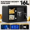 Digital Safe Security Box Electronic 16L Key Lock Fingerprint Steel Money Cash Deposit Jewellery Password Home Office