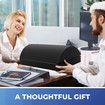 Foot Rest for Under Desk at Work-Versatile Foot Stool with Washable Cover-Comfortable Footrest with 2 Adjustable Heights,Black