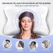 Contour Bed Pillow Cervical Memory Foam Cushion Neck Shoulder Support Ergonomic Pain Relief Side Back Stomach Sleeper Breathable Pillowcase