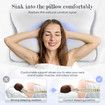 Contour Bed Pillow Cervical Memory Foam Cushion Neck Shoulder Support Ergonomic Pain Relief Side Back Stomach Sleeper Breathable Pillowcase