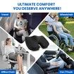 Orthopedic Seat Cushion Memory Foam Pillow Cool Gel Pad Car Gaming Office Chair Support Coccyx Tailbone Back Pain Relief Mesh Fabric Cover