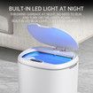 Smart Trash Bin 20L Sensor Rubbish Recycling Waste Bin Automatic Motion Toliet Basket Kitchen Garbage Can White