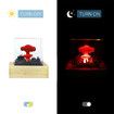 Mushroom Cloud Nuclear Explosion Lamp, Atomic Bomb Model Atmospheric Lamp,Children's Room As Well As Living Room Decoration, Creative Christmas Gifts For Friends