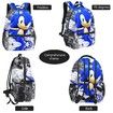 3D Dual-Sided Sonic the Hedgehog Primary Middle School Student Backpack Children's Kids Teens Shoulder Bag