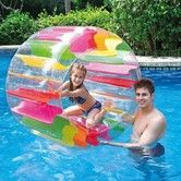 Inflatable Roller Float, 100*65*60cm Colorful Water Wheel, Swimming Pool Roller Toy for Kids and Adults Outdoors