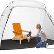 Spray Paint Tent Shelter Portable Mobile Booth DIY Painting Outdoor Enclosure White 259 x 183 x 168 cm