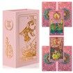 Pink Tarot Cards with Guide Book Waterproof and Wrinkle Resistant Tarot Gold Foil Tarot Cards for Beginners Pink Tarot Decks with Meanings on Them Gold Tarot Cards