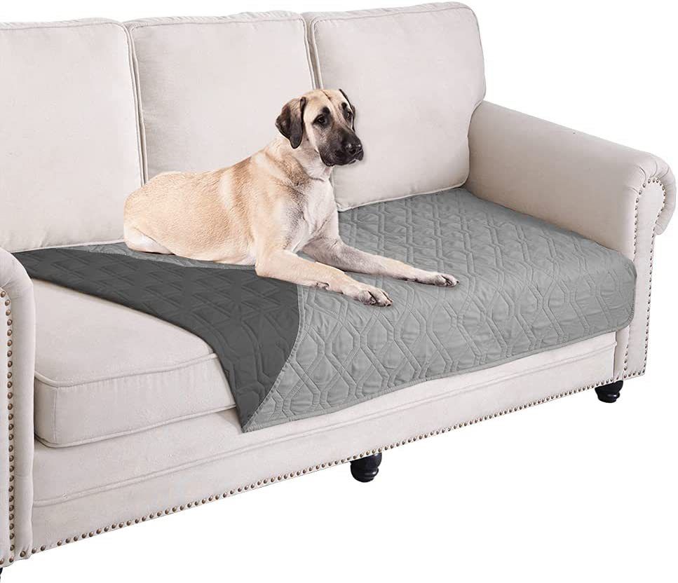 80 180cm Dark Grey Waterproof Non Slip Dog Bed Cover Pet Blanket Sofa Pet Bed Mat Car Incontinence Mattress Protectors Furniture Couch Cover