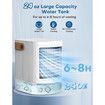 Mini Air Conditioner,Evaporative Air Cooler w/3-Level Humidify & 3 Speeds,7-Color Night Light,USB Powered Desk Portable Air Conditioners,Small Air Conditioner