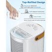Mini Air Conditioner,Evaporative Air Cooler w/3-Level Humidify & 3 Speeds,7-Color Night Light,USB Powered Desk Portable Air Conditioners,Small Air Conditioner