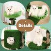 90cm Cat Tree Tower Kitten Sisal Scratching Post House Stand Activity Centre Cave Scratcher Condo Artificial Grass Gym Furniture Hammock Perch