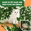 150cm Cat Tree Tower Kitten Scratching Post Play House Stand Activity Centre Scratcher Furniture Climbing Frame Platform Artificial Grass Leaves
