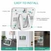 Indoor Outdoor Thermometer, Freezer Refrigerator Fridge Thermometer Digital with 2 Sensors, Wireless Temperature Alarm, Min/Max Trend Display