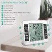 Indoor Outdoor Thermometer, Freezer Refrigerator Fridge Thermometer Digital with 2 Sensors, Wireless Temperature Alarm, Min/Max Trend Display