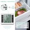 Indoor Outdoor Thermometer, Freezer Refrigerator Fridge Thermometer Digital with 2 Sensors, Wireless Temperature Alarm, Min/Max Trend Display