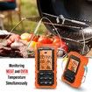Digital Wireless Remote Meat Thermometer Cooking 2 Probes Oven BBQ Grill Smoker