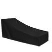 Patio Chaise Lounge Cover Waterproof Heavy Duty Outdoor Furniture Black Durable 210x75x80cm Garden Protection