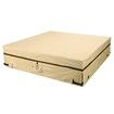 Square Waterproof Pool Spa Jacuzzi Cover, Outdoor Heavy Duty 600D Oxford Spa Cover, UV Protected Spa Cover for Hot Tub Beige 90x90x20inch