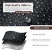 Hot Tub Cover Square Garden Spa Replacement Waterproof UV Protected Rectangular Outdoor 218x218x30cm Black Durable