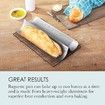2 pack of 2 Slots Baguette Pan French Bread Pans For Baking Pans, Nonstick 2 Slots Perforated Italian Loaf Pan Mold Long French Bread Pan