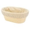 30*14*7CM Oval Bread Proofing Basket, Handmade Banneton Bread Proofing Basket Brotform with Proofing Cloth Liner for Sourdough Bread, Baking