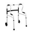 Folding Medical Walker Walking Frame Elderly Adult Mobility Standing Aid Height Adjustable Rolling Wheels Indoor Outdoor Lightweight Standard