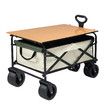 Garden Beach Cart Wagon Foldable Utility Shopping Trolley Trailer Outdoor Picnic Camping Sports Market Barrow Luggage Grocery Collapsible 150kg