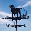 Animal Metal Weathervane, Vintage Black Weathervane, Hollow Wind Direction Indicator for Outdoor Garden Roof Decoration