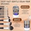 Electric Makeup Brush Cleaner,Brushly Pro Cosmetic Brush Cleaner,Makeup Brush Cleaner Machine,Automatic Electric Makeup Brush Cleaner