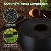 30mx15cm Garden Edging Lawn Border Landscape Edge Flexible DIY Fence Barrier Path Driveway Plant Grass Flower Bed Support Plastic Roll Kit