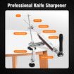 Knife Sharpener Stone Kit Professional Kitchen Chef Sharpening System Fix Angle Utensil Knives Grind Honing Tool 360 Degree Rotation Flip 4 Whetstone