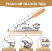 Good Heavy Duty Pecan Nut Cracker Tool, Wood Base and Handle