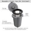 Reusable Filter Cup for Cuisinart, Gray (2 Pack)