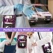 Nurse Fanny Pack with Tape Holder,Multi Compartment Medical Gear Pocket Belt Bag Nursing Organizer Pouch,Utility Waist Pack for Stethoscopes,Bandage Scissors Other Medical Supplies (Purple)
