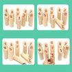 Wood Tossing Game with Scoreboard Teen Kids Gift Scatter Party Numbered Fun Outdoor Game for All Ages