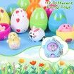 12 pcs Easter eggs toy inside party gift Squishy kids toy Lucky Draw surprise Blind Box